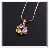 Colar banhado 18k a ouro pingente