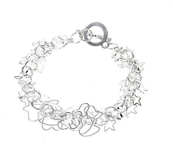Pulseira Estrelas e corações